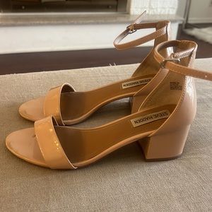 Steve Madden Heeled Sandal Irenee Blush Patent Leather Size 8